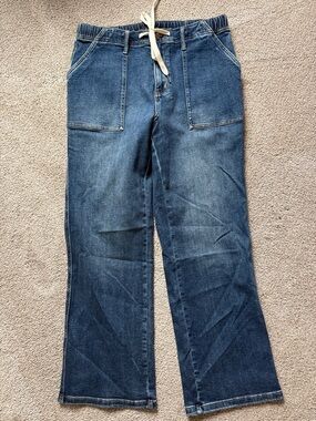 Judy Blue Mid Wash Relaxed Drawstring Jeans